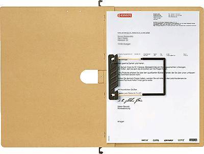 LEITZ ALPHA Hangmappen A4, Flexofil Tubulaire Binding, Kraftpapier, 25 Stuks (1989-00-00)