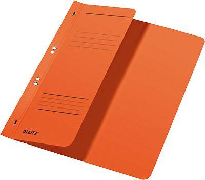 LEITZ Ogenbinder, DIN A4, Manila Karton, Oranje, 250 g/m², 1/2 Voorzijde - 50 Stuks (3740-00-45)-0