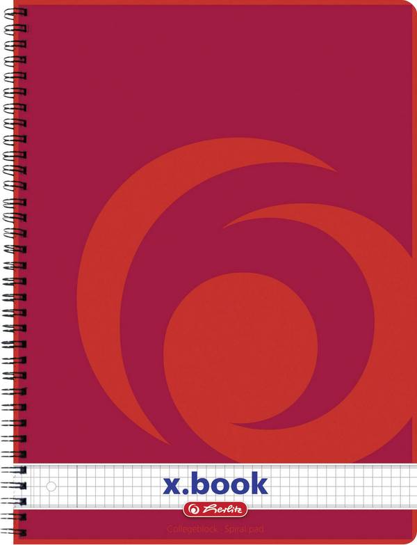 Herlitz Collegeblok A4 80 vel vierkante marge links