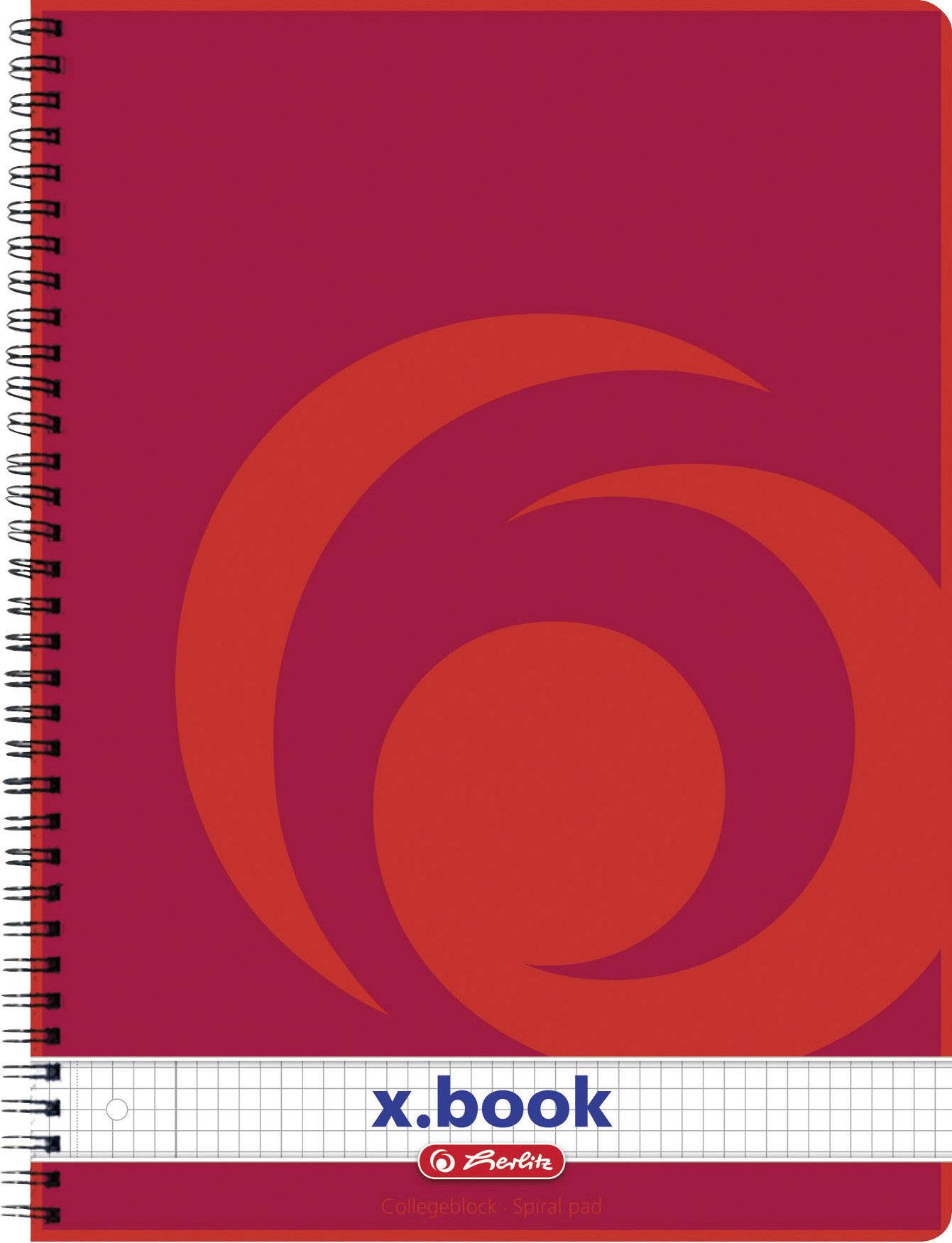 Herlitz Collegeblok A4 80 vel vierkante marge links-0