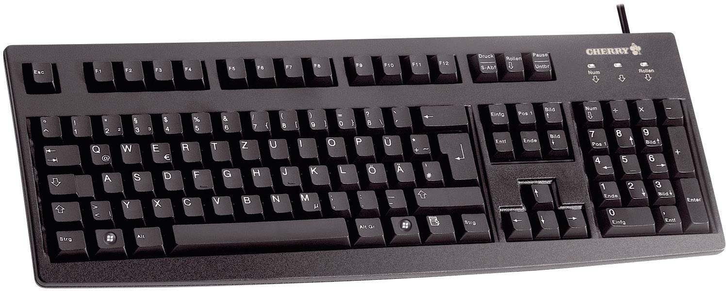 CHERRY G83-6105 Toetsenbord USB QWERTZ, Duits Zwart-0