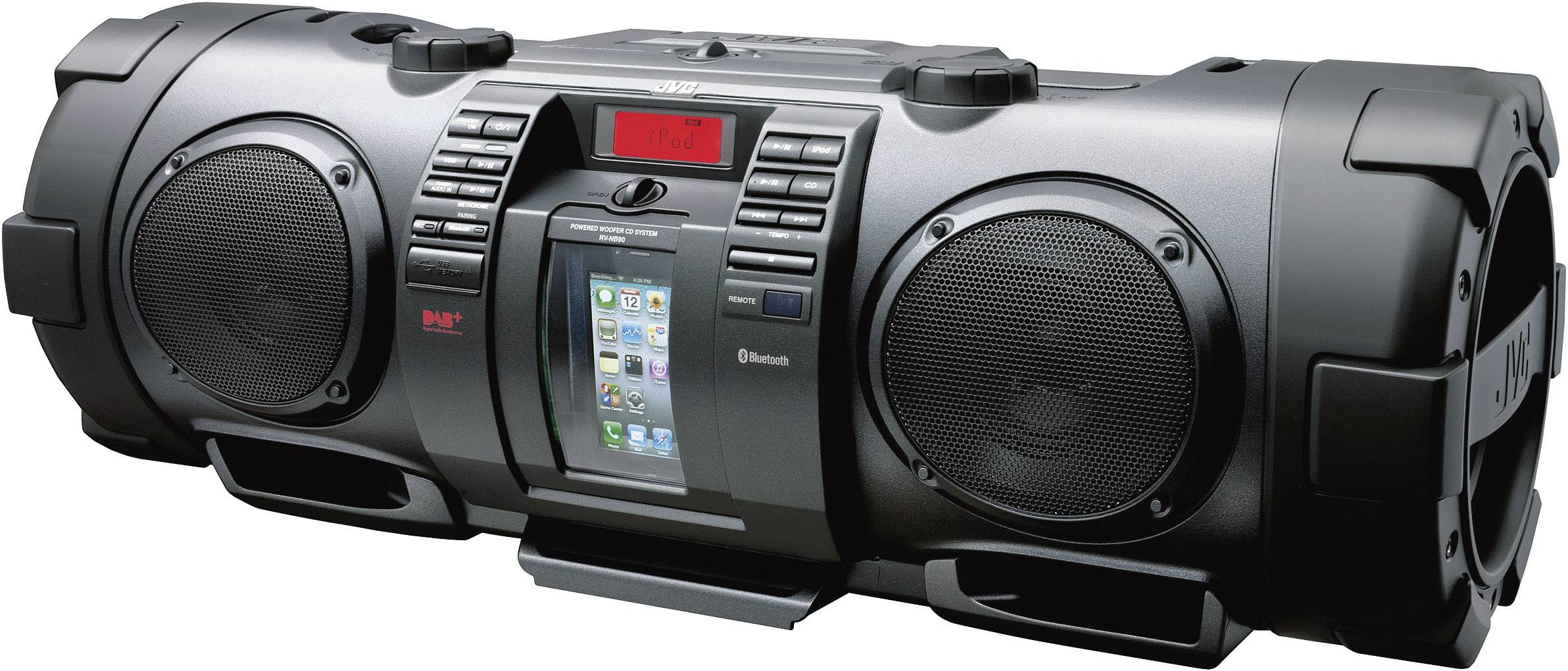 JVC RVNB90 Boomblaster met DAB+, Bluetooth en dock voor iPod/iPhone