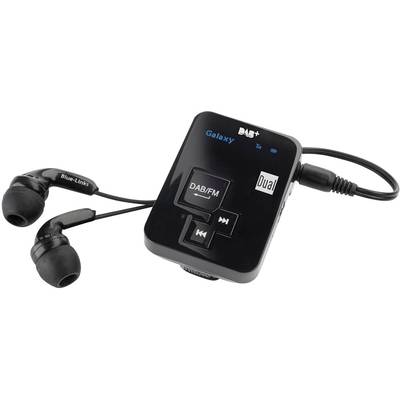Dual DAB Pocket Radio 2 Zakradio DAB+, VHF (FM)  Oplaadbaar Zwart