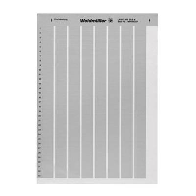 Weidmüller 1686380001-10 LM MT300 20X8 SI Labelprinter Montagemethode: Plakken Markeringsvlak: 8 x 20 mm Zilver Aantal m