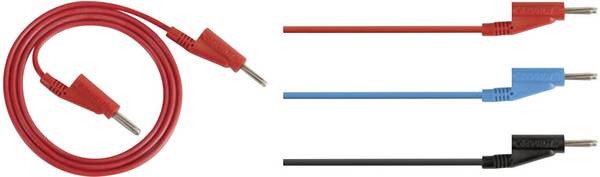 Rohde & Schwarz HZ10R Meetsnoerenset Banaanstekker 4 mm Banaanstekker 4 mm 1.00 m Rood 1 stuk(s)