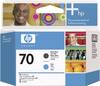 HP Printkop 70 Origineel Matzwart, Cyaan C9404A