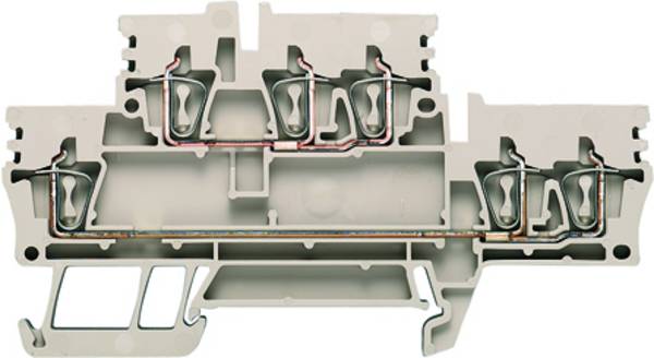 Weidmüller 1924510000 Klem 2-etages  Spanveer  Donkerbeige 50 stuk(s)