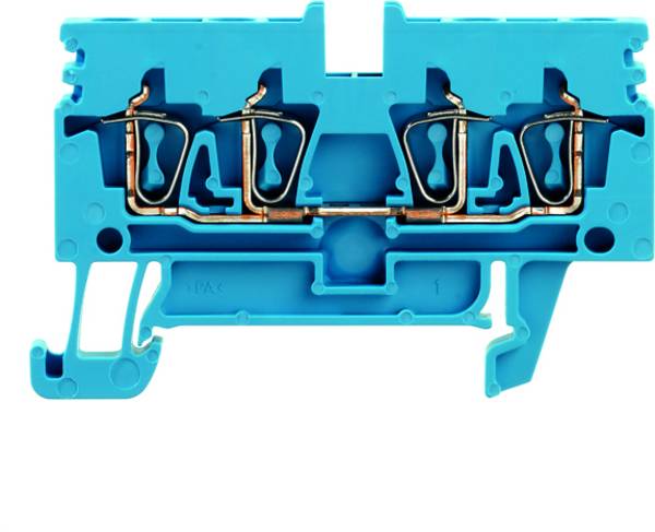 Weidmüller 1933750000 Doorgangsserieklem  Spanveer  Blauw 50 stuk(s)