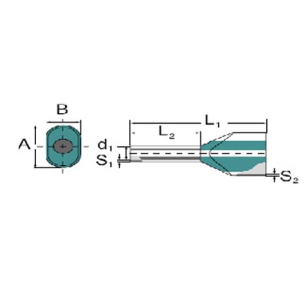 Weidmüller 9018880000 Dubbele adereindhulzen 10 mm² Deels geïsoleerd Rood 100 stuk(s)