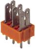 Weidmüller 9500410000 Splitter voor platte connectoren Insteekbreedte: 6.3 mm Insteekdikte: 0.8 mm 180 ° Deels geïsoleerd Oranje, Zilver 100 stuk(s)