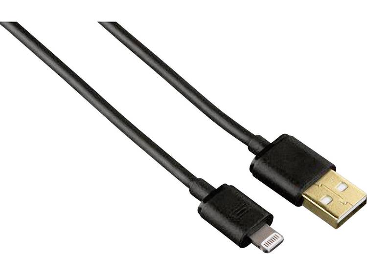 Hama Premium laad-Synchro kabel lightning 1.5m zwart