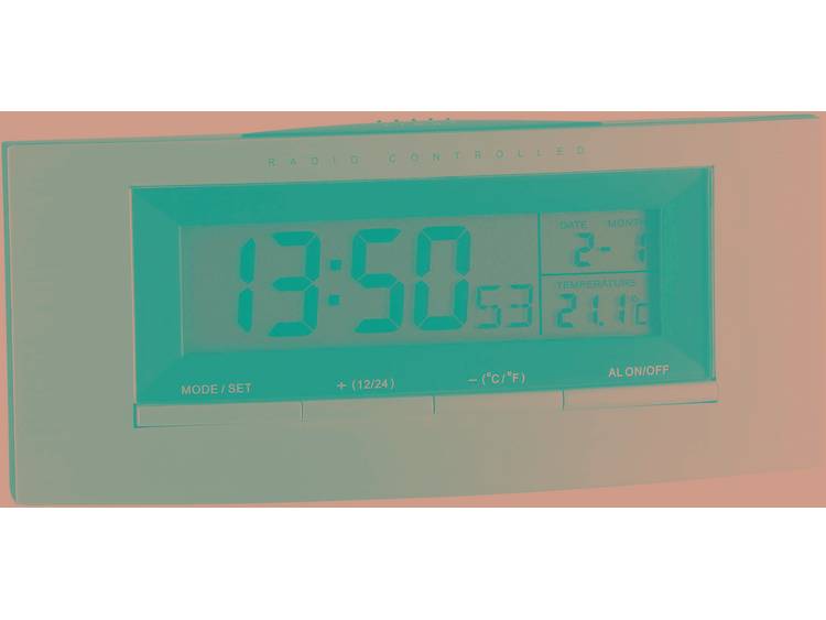 TFA Digitale zendergestuurde wekker met temperatuur (l x b x h) 38 x 140 x 63 mm