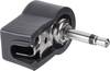 BKL Electronic 072120 Jackplug 3,5 mm Stekker, haaks Aantal polen: 2 Mono Zwart 1 stuk(s)
