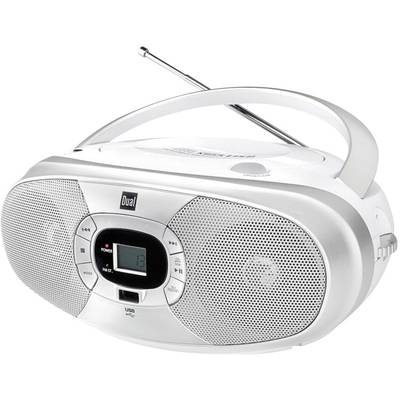 Dual P390 Radio/CD-speler VHF (FM), Middengolf CD, USB  Wit