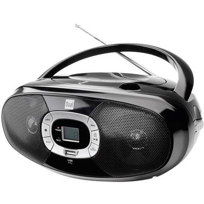 Dual P 390 Radio/CD-speler VHF (FM), Middengolf CD, USB  Zwart