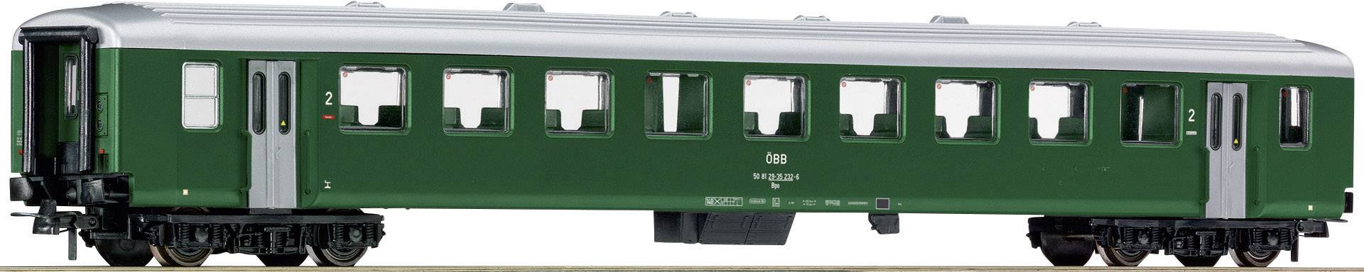 Roco 0403018/50 Personenrijtuig 2e klas van de ÖBB groen