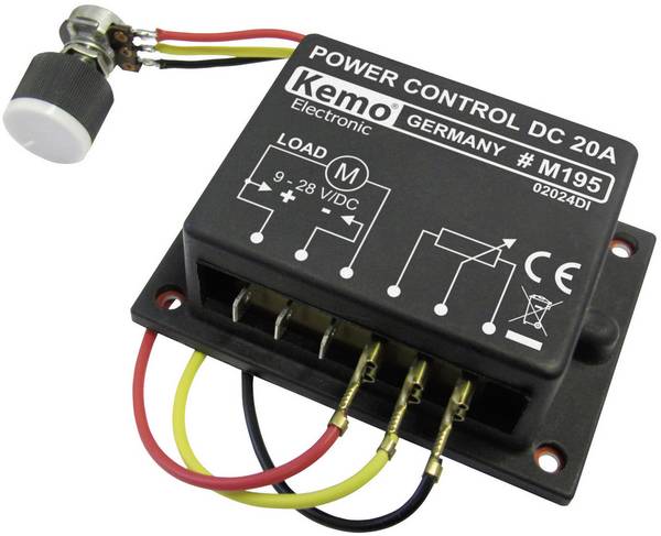 Kemo M195 PWM vermogensregelaar Module 9 V/DC, 12 V/DC, 24 V/DC, 28 V/DC