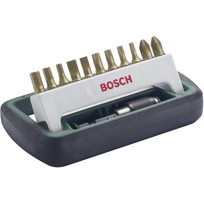 Bosch Accessories  2608255992 Bitset 12-delig Plat, Kruiskop Phillips, Kruiskop Pozidriv, Inbus, Binnen-zesrond (TX) 