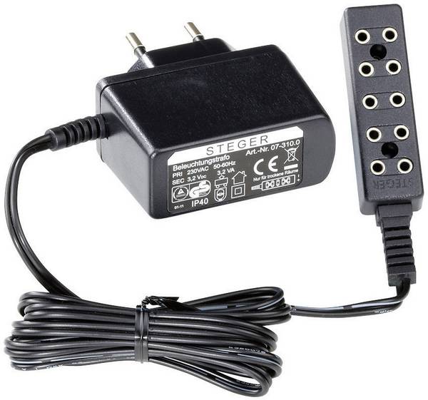 Kahlert Licht 60959 Verlichtingstransformator 230 V Met stroomverdeler