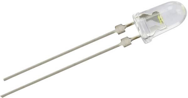 Nichia NSPW570DS Bedrade LED  Wit Rond 5 mm 1700 mcd 120 ° 20 mA 3.2 V