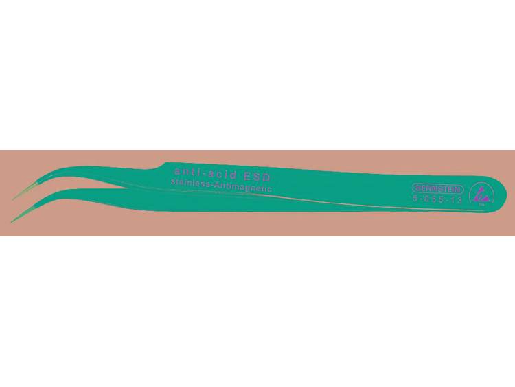 Bernstein SMD-pincet, sikkelvormig, superscherp, met ESD-coating Lengte 120 mm 5-055-13