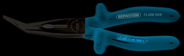 BERNSTEIN Tools for Electronics 13-208 VDE VDE Telefoontang 45° gebogen 20.5 cm