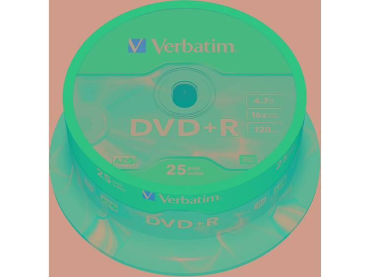 Verbatim DVD+R Single Layer 25 stuks