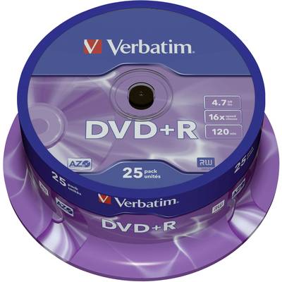 Verbatim 43500 DVD+R disc 4.7 GB 25 stuk(s) Spindel 