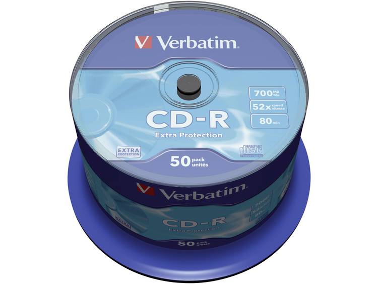 Verbatim CD-R 43351 52x 700 MB 80 min. 50 Stuks