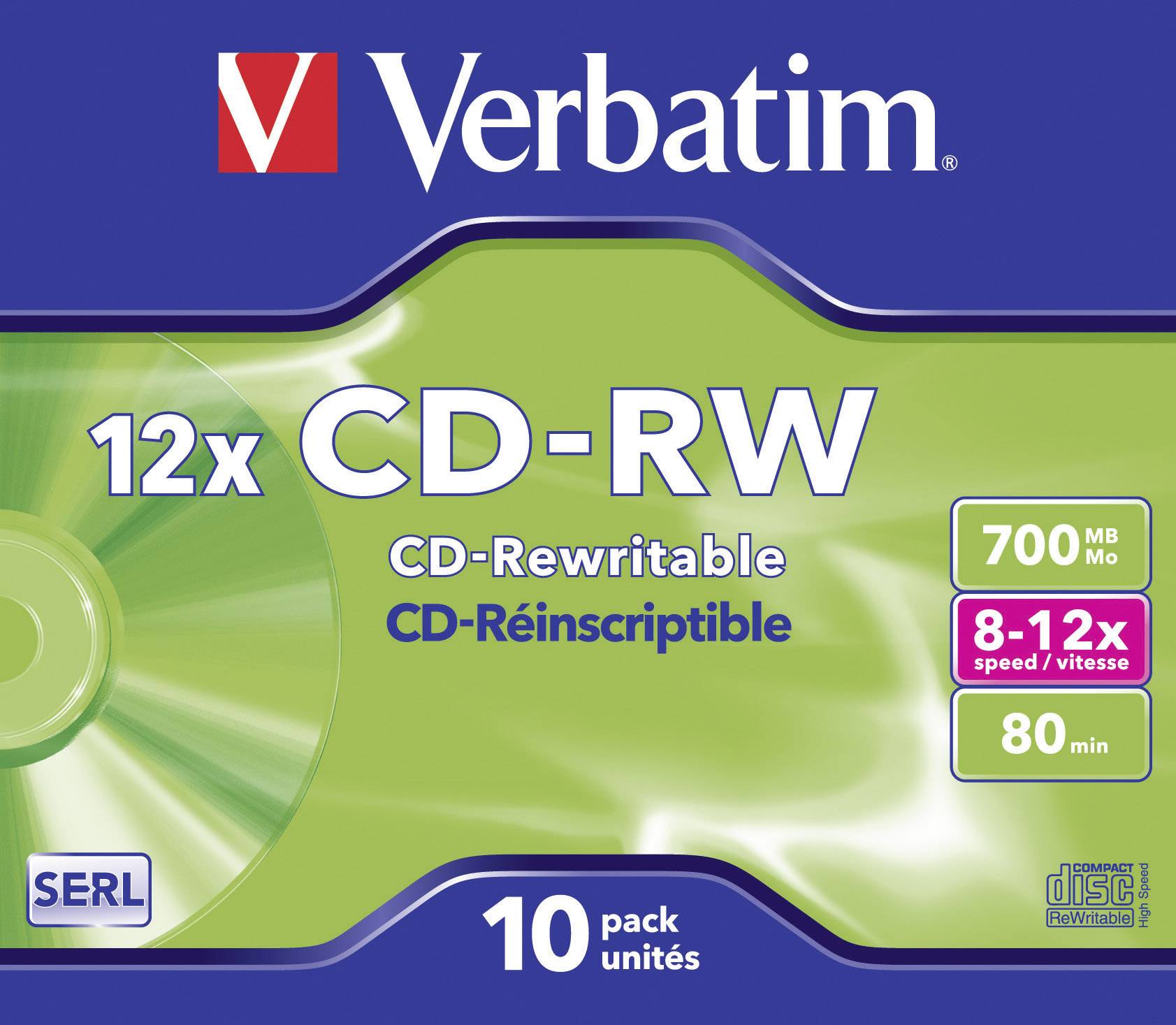 Verbatim 43148 CD-RW disc 700 MB 10 stuk(s) Jewelcase ...