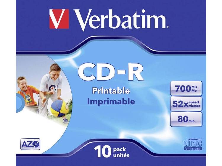 Verbatim CD-R 43325 52x 700 MB 80 min. 10