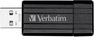-Verbatim Pin Stripe USB-stick 16 GB USB 2.0 Zwart 49063-aanbieding