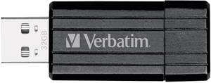 Conrad Verbatim Pin Stripe USB-stick 32 GB Zwart 49064 USB 2.0 aanbieding