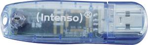 Conrad Intenso Rainbow Line USB-stick 4 GB Blauw 3502450 USB-A 2.0 aanbieding