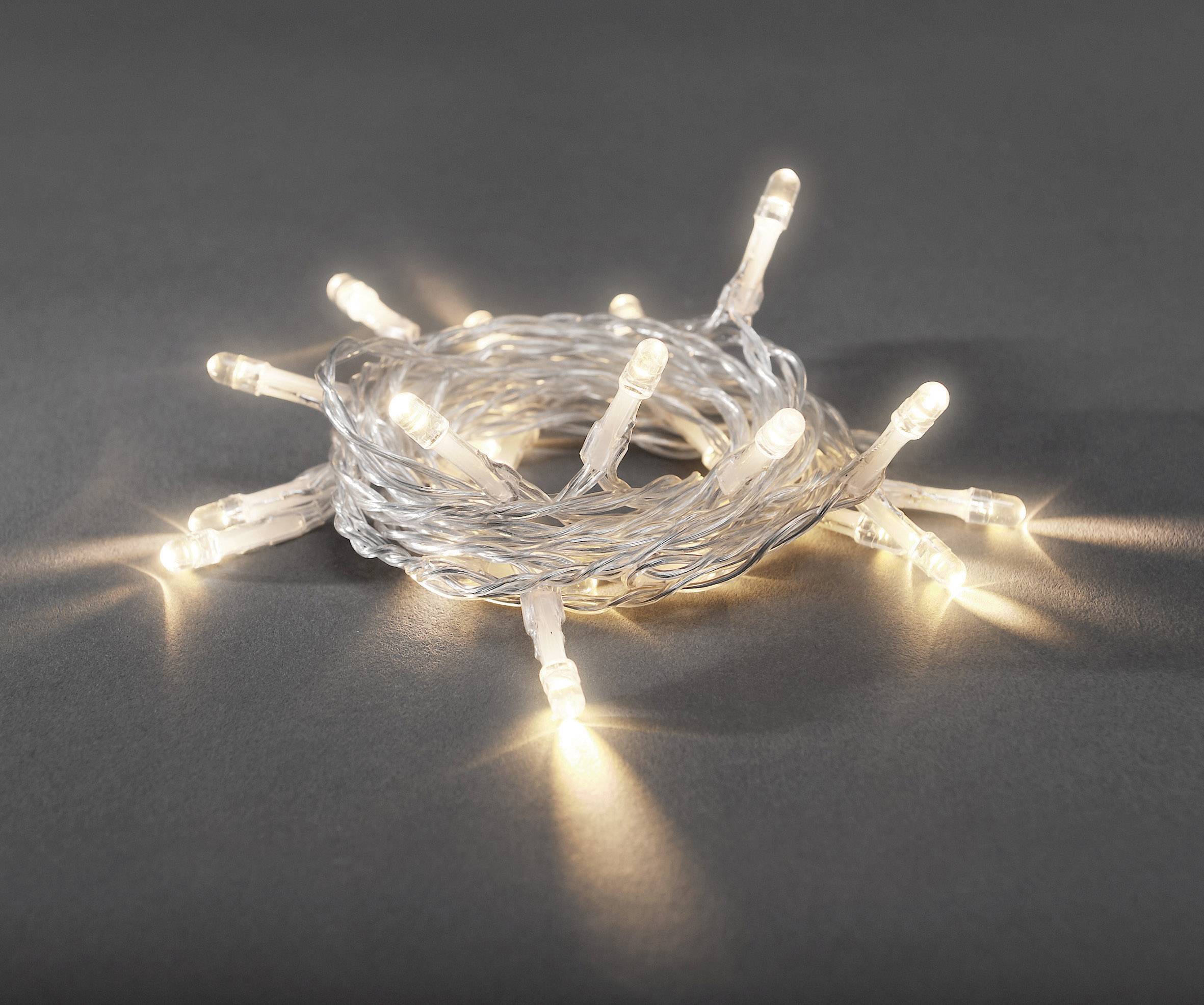Konstsmide 1469-103 Mini-lichtketting Binnen werkt op batterijen Aantal lampen 30 LED Warmwit