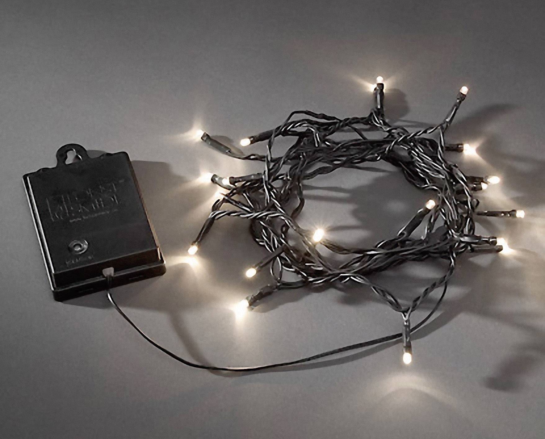 Konstsmide 3728-100 Micro-lichtketting Buiten werkt op batterijen Aantal lampen 80 LED Warmwit-1