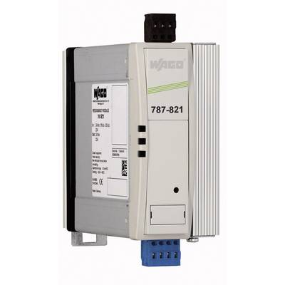 Industrieel voedingsapparaat van WAGO, model 787-821, gebruikt voor gelijkstroomvoeding in elektrische installaties, afgebeeld.