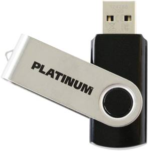 Conrad Platinum TWS USB-stick 2 GB USB 2.0 Zwart 177558-3 aanbieding