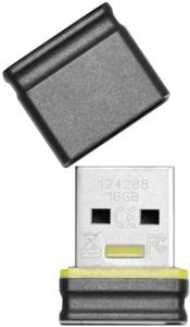 Conrad Platinum Mini USB-stick 16 GB Zwart, Blauw 177536 USB-A 2.0 aanbieding