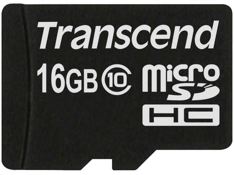 Transcend MicroSDHC Kaart 16GB Class 10