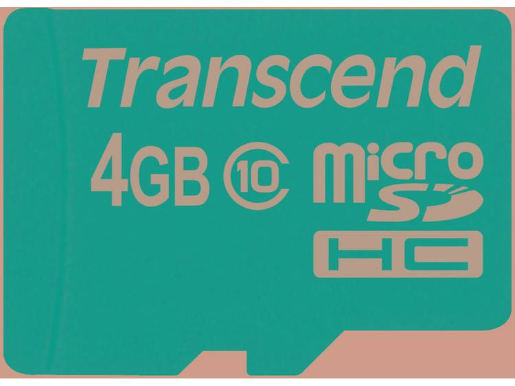 Transcend MicroSDHC Kaart 4GB Class 10