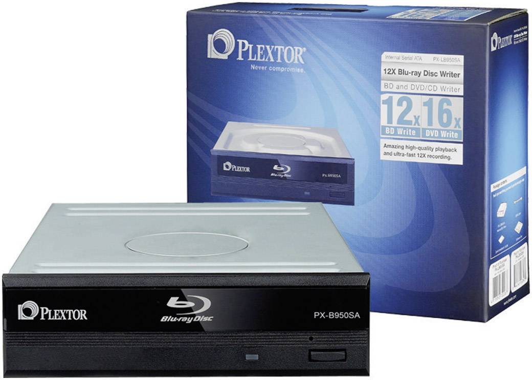 Plextor Bluraybrander SATA bulk PXB950SA zwart Conrad.be