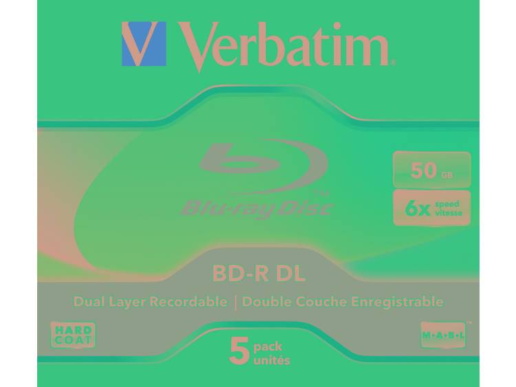 Verbatim BD-R DL 50GB 6x 5pk (43748)
