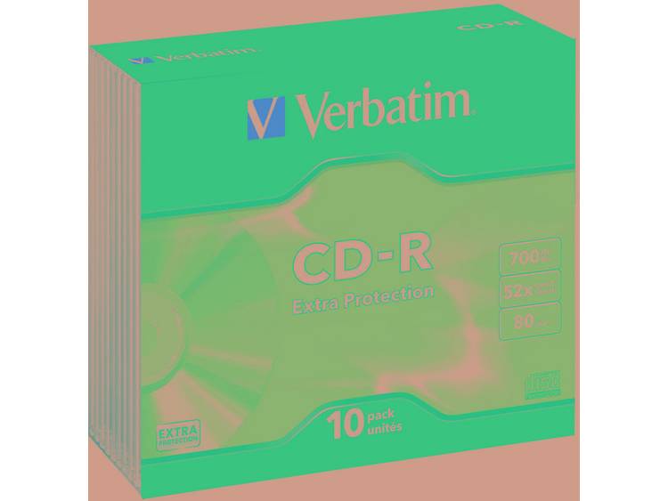 Verbatim CD-R 43415 52x 700 MB 80 min. 10 Stuks