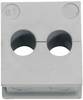 Icotek QT 2/6 Kabeldoorvoering Klem-Ø (max.) 6 mm Elastomeer Grijs 1 stuk(s)