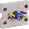 Icotek KEL-DPZ-B25 Kabeldoorvoeringsplaat Klem-Ø (max.) 6.5 mm Polyamide, Elastomeer Grijs 1 stuk(s)