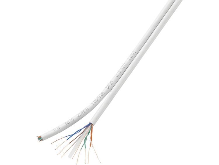 CCA netwerkkabel, verpakt (max. 1000 Mbit-s) Wit Conrad