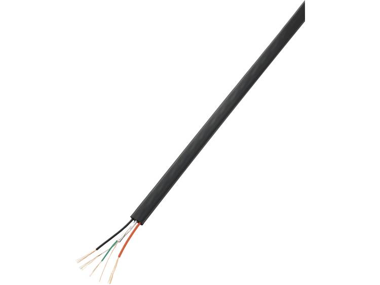 USB-kabel 2 x 0.08 mm² + 2 x 0.14 mm² Zwart Conrad H21204C29 10 m