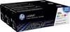 HP Toner 125A Origineel Combipack Cyaan, Magenta, Geel 1400 bladzijden CF373AM
