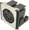 Cliff FM6725 DIN-connector Bus, inbouw horizontaal Aantal polen: 5 Zwart 1 stuk(s)